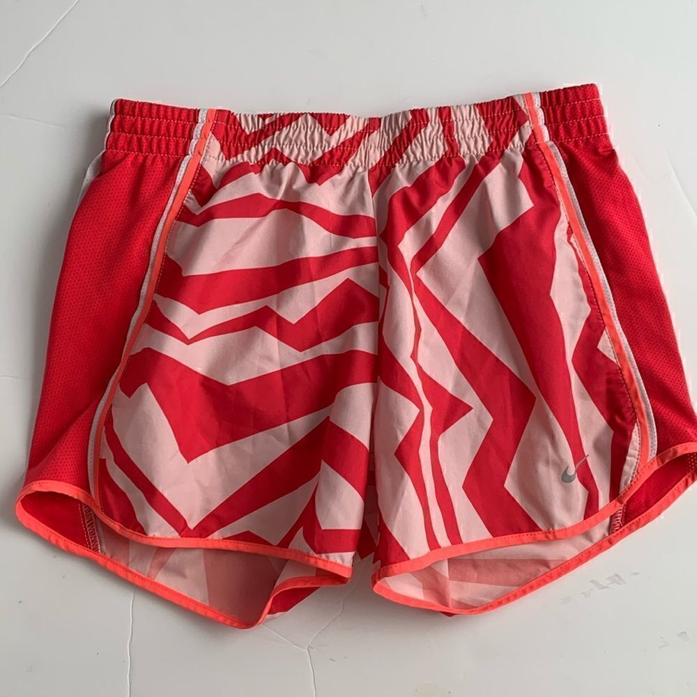 Nike Dri-Fit pink abstract running shorts size XS